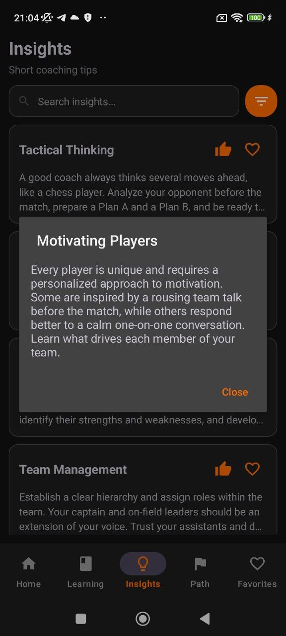 Coach path screen preview